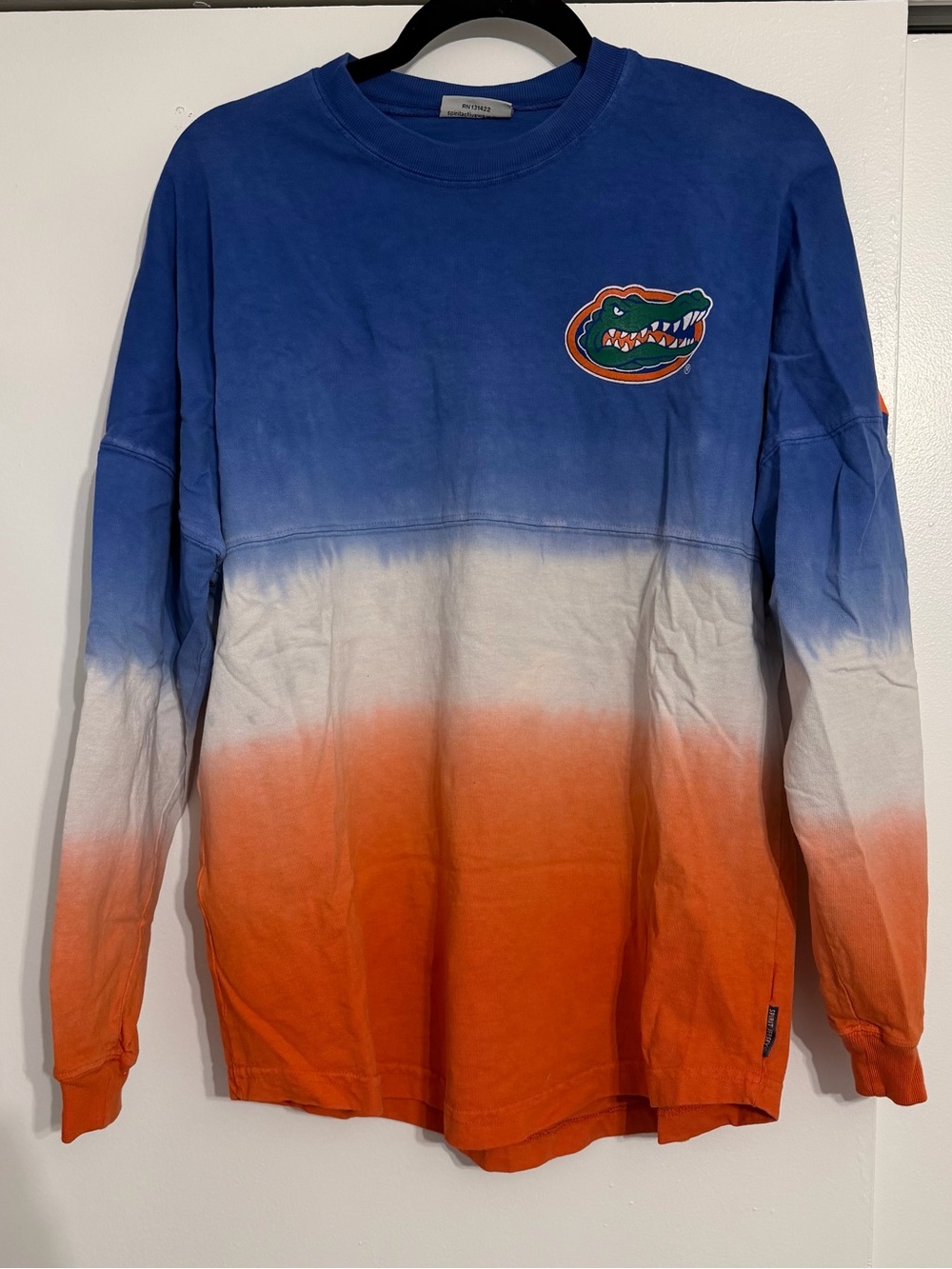Spirit Florida Gators Long Sleeve Tee Blue White Orange - Size Small
